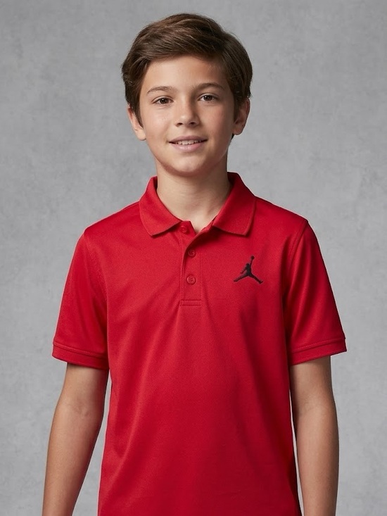 Jordan Other - Jordan Boys Red Polo with Black Jumpman